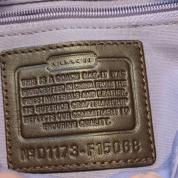 Coach Signature Canvas Purse - Picture 6 of 8